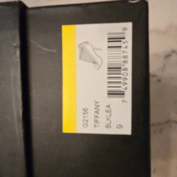 L.A.M.B. Kacee Black Peep Toe Ankle Booties by Gwen Stefani - Picture 2 of 10